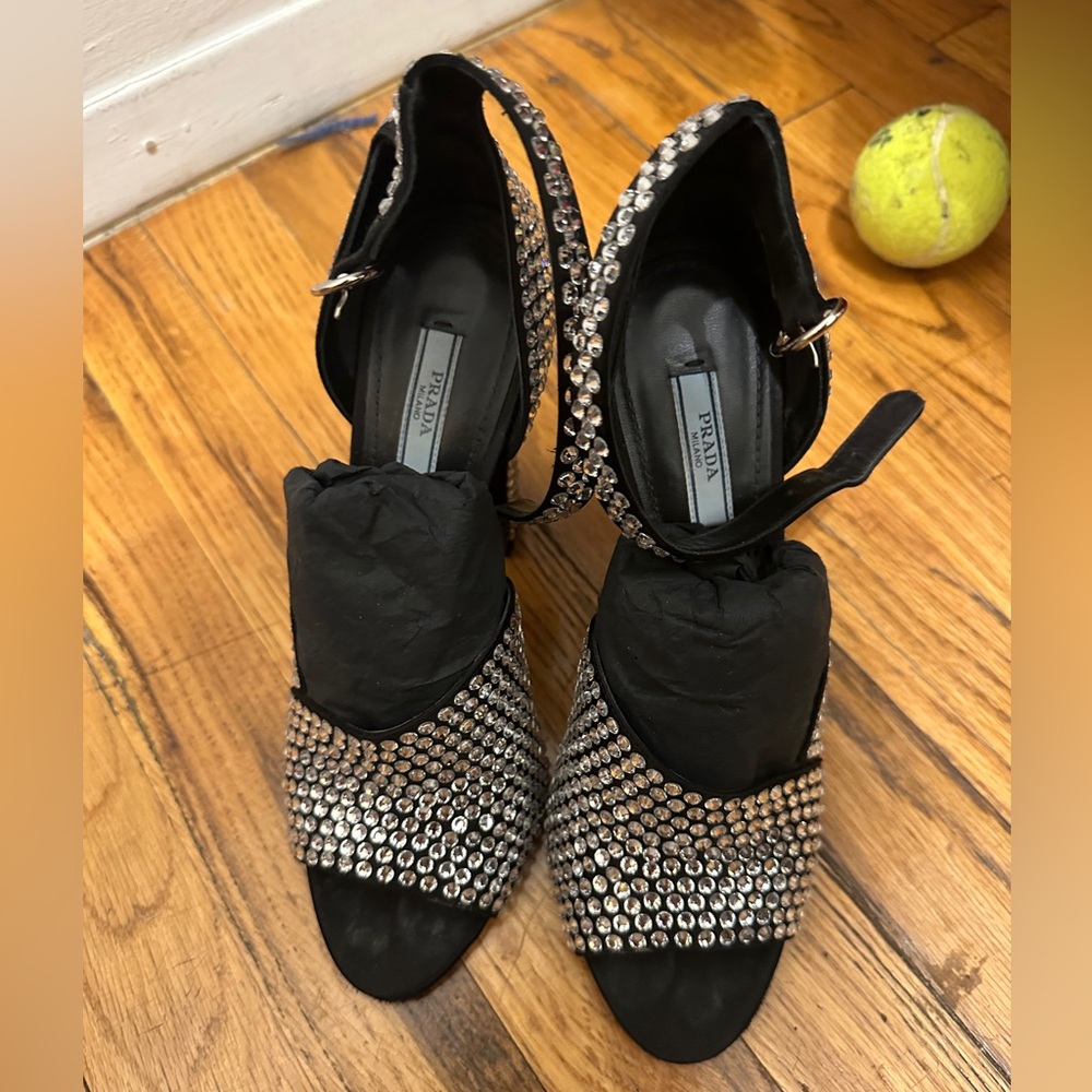 Authentic Prada Crystal Sandals - Picture 4 of 4